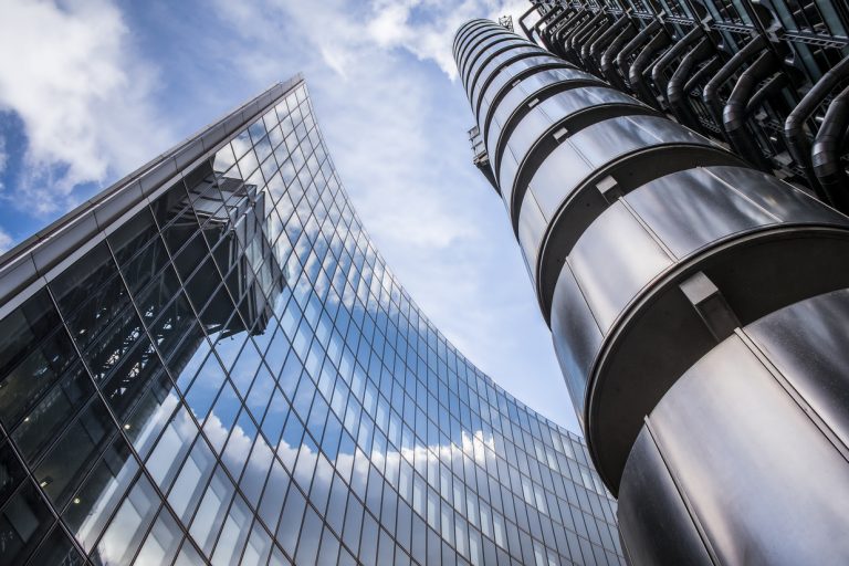 Lloyd's of London building outside